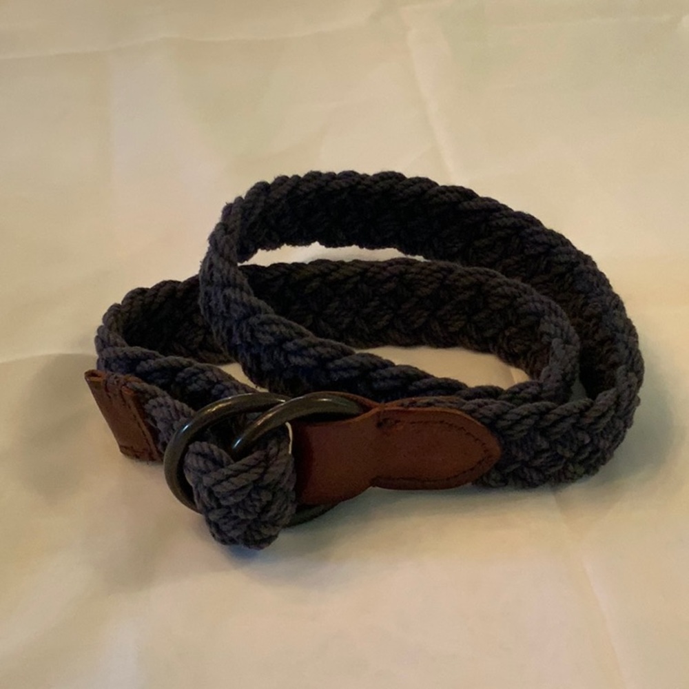 Ralph Lauren Denim Supply, braided navy chord belt
